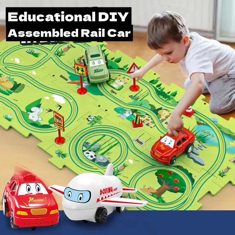 PuzzleSpeedway™ Kids Car Track Set