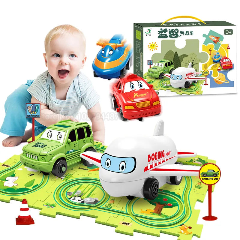 PuzzleSpeedway™ Kids Car Track Set